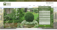 Desktop Screenshot of ginkgogardens.co.uk